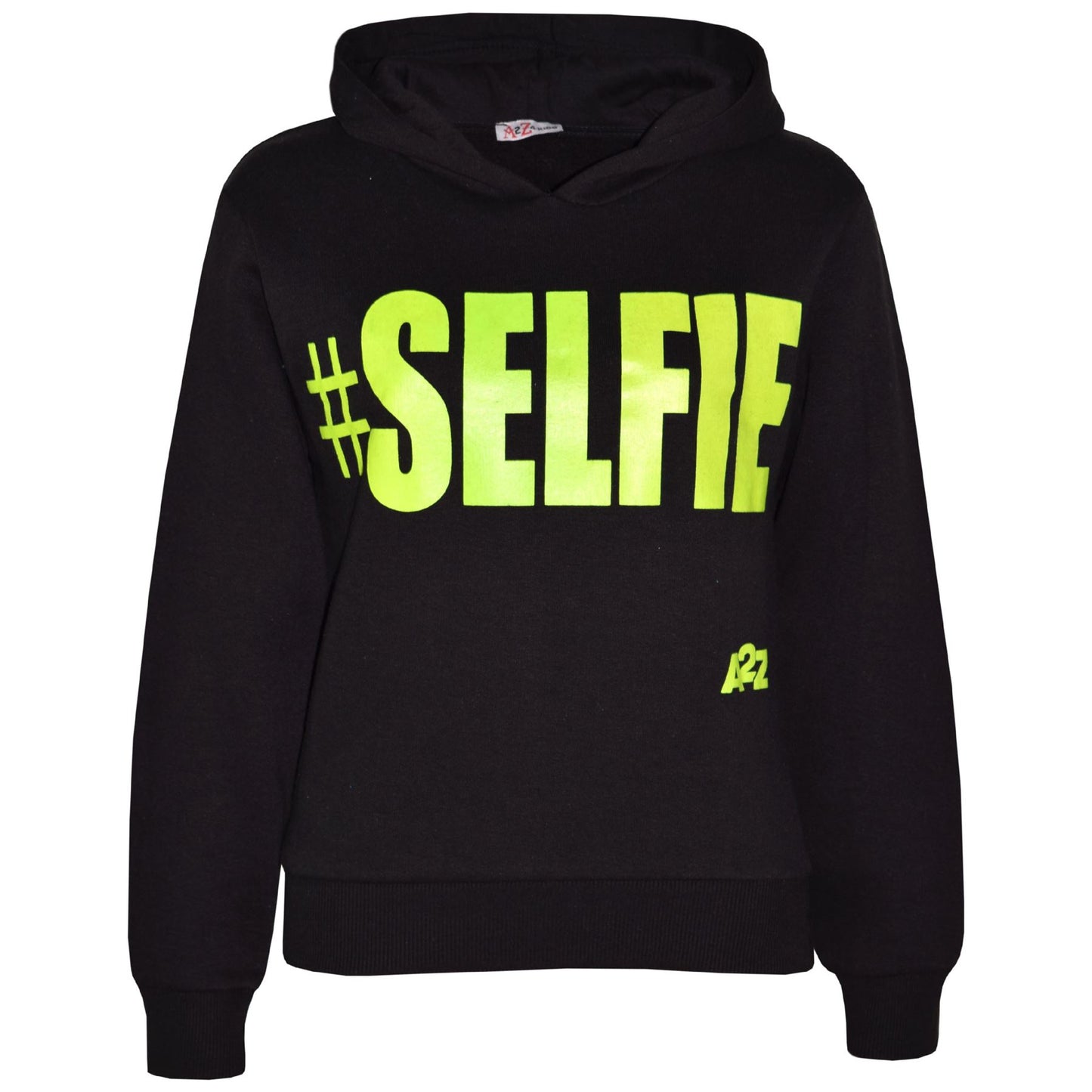 Kids Girls Boys Sweat Shirts Tops #Selfie Hooded Jumpers Hoodies New Age 2-13 Yr