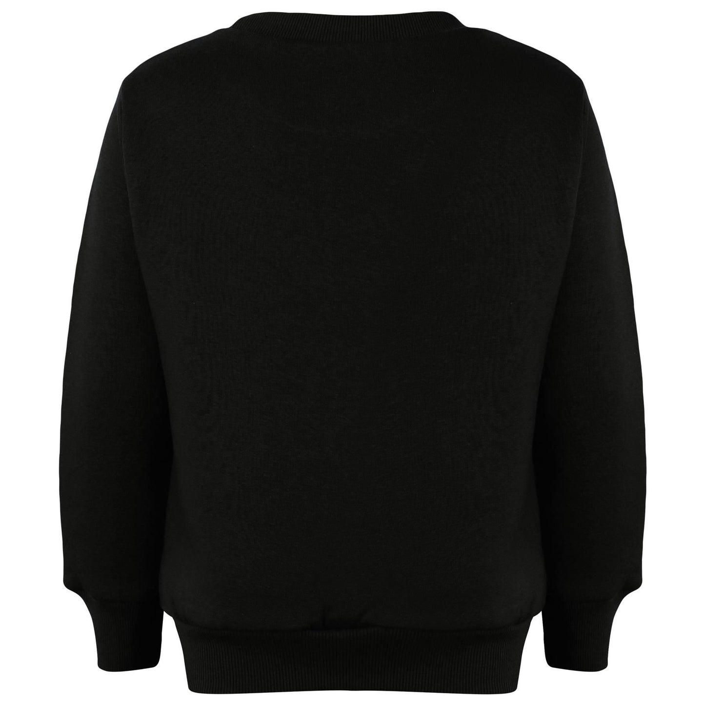 A2Z 4 Kids Black Tracksuit Jumper Sweatshirt Set with Jogger Bottoms PE School Sports Activewear Set Girls Boys Children Age 2-13 years