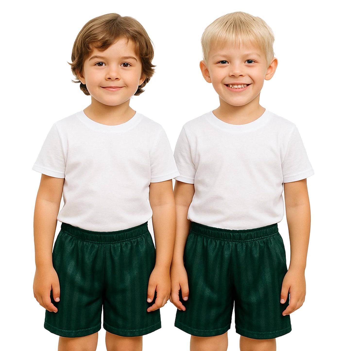 A2Z 4 Kids Shadow Stripe PE Shorts Pack of 2 Football Gym Shorts Age 2-13 Years