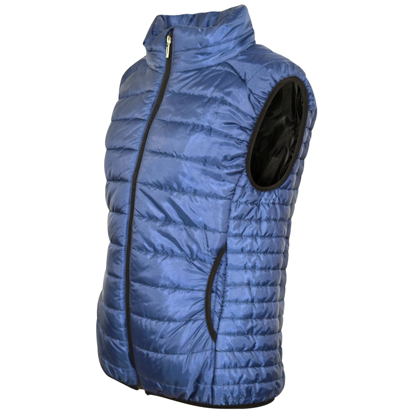 Kids Girls Boys Sleeveless High Neck Padded Lined Gilet Bodywarmer Jackets 5-13Y
