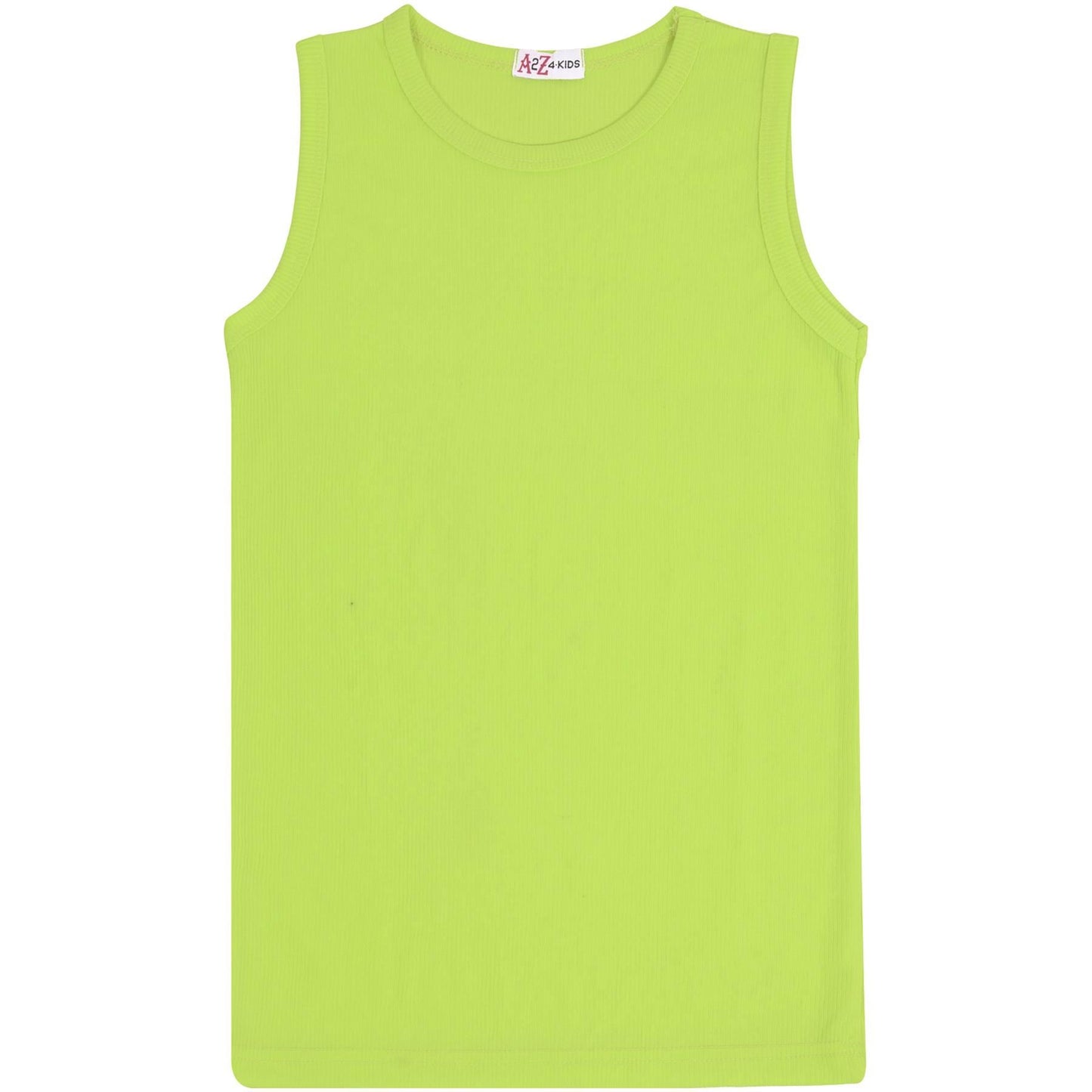 Girls Ribbed Vest Kids Stylish Top Fashion T Shirt Age 5 6 7 8 9 10 11 12 13 Yr
