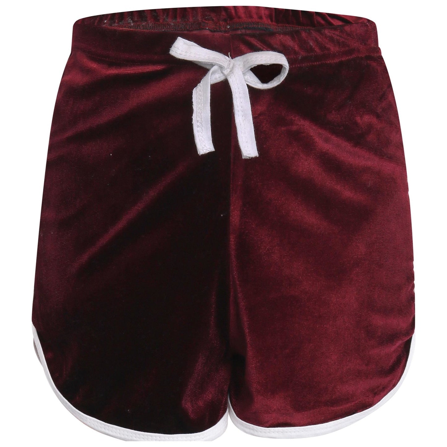 A2Z 4 Kids Girls Velour Crop Top Shorts Set Contrast Taped Outfit Clothing Sets