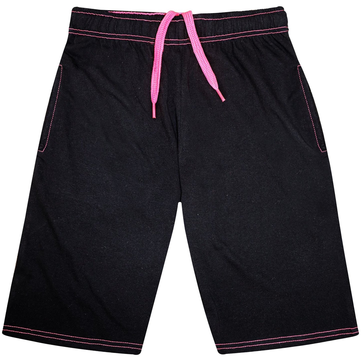 Kids Girls 100% Cotton Shorts Casual Chino Shorts Knee Length Summer Lightweight