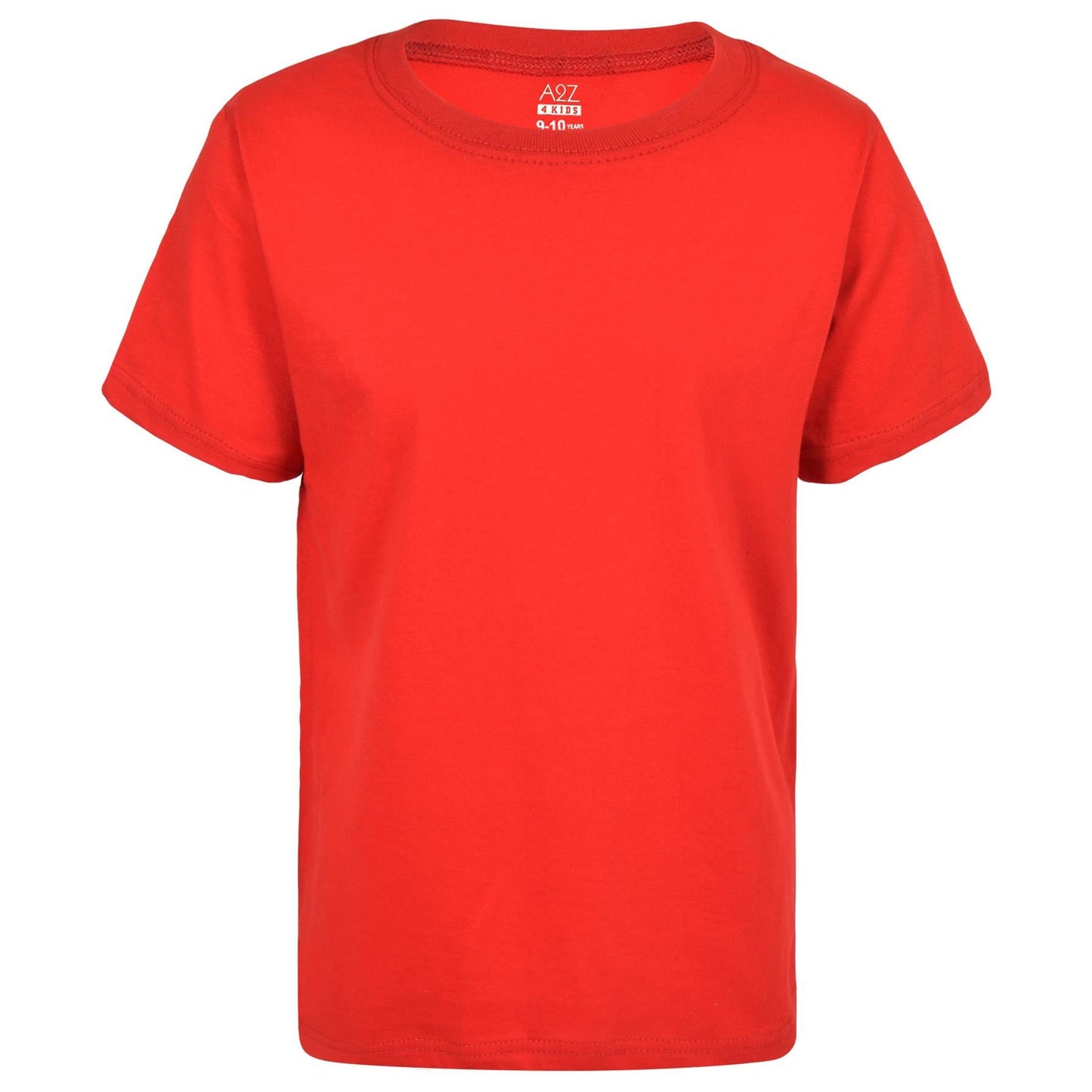 Girls Boys Pack of 10 Plain PE School T Shirts Lightweight Summer Soft Feel Top