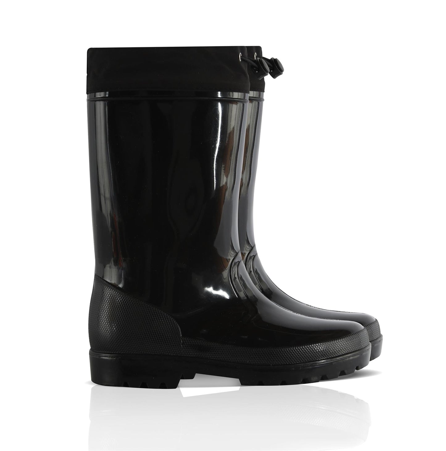 Kids Girls Boys Wellies Wellington Twin Tread Rainboot Non Slip Waterproof Shoes