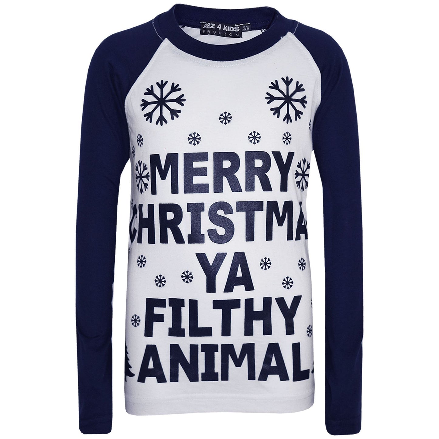 Kids Girls Boys PJ'S "YA FILTHY" Printed Christmas Pyjamas New Age 5-13 Years