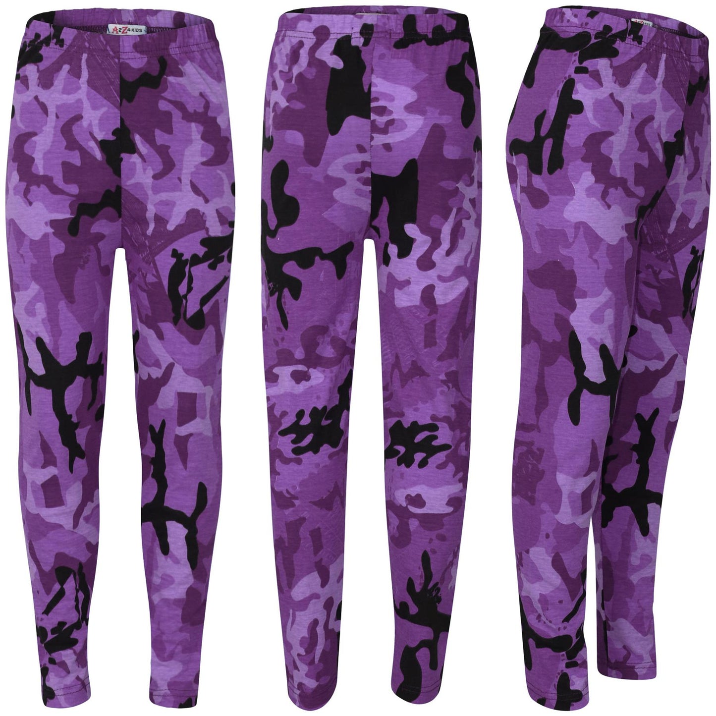 Kids Girls Legging Designer's Camouflage Print Trendy Fashion Leggings 5-13 Year