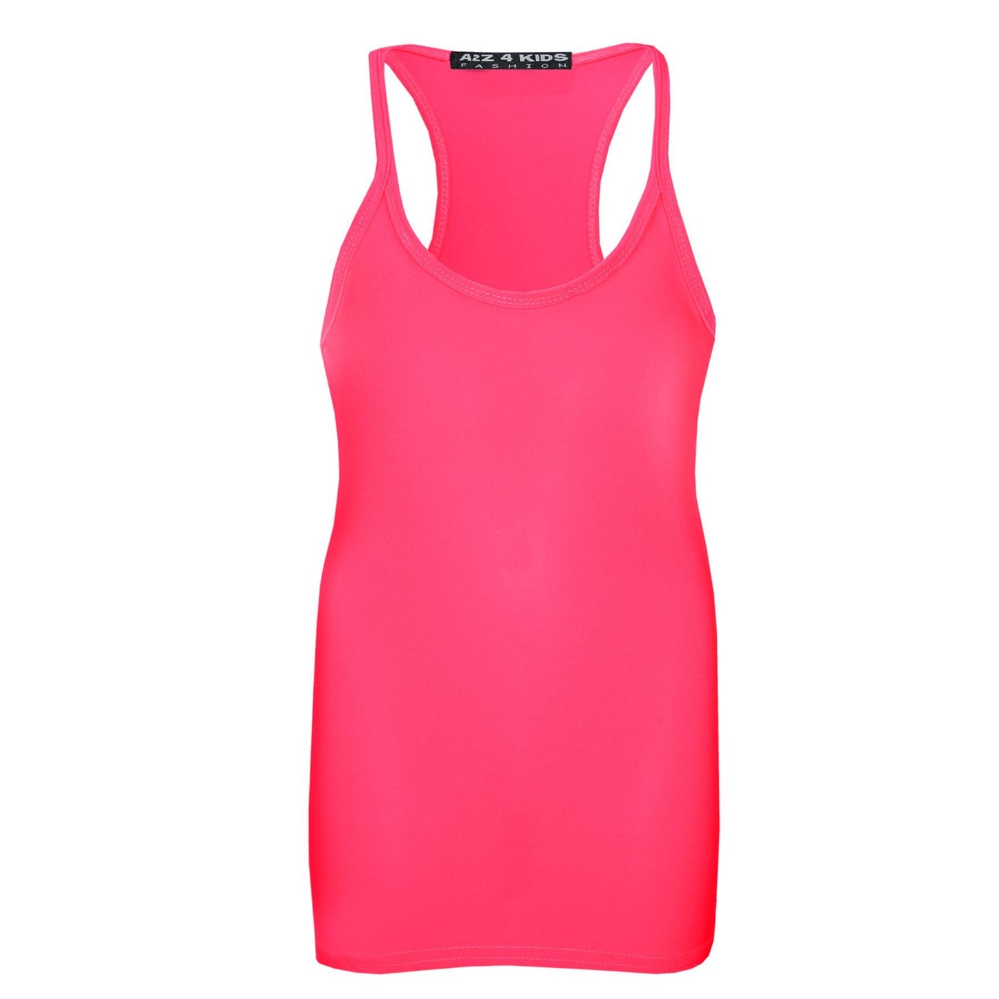 Kids Girls Childrens Vest Top Tank Top Fitted Age 5-6, 7-8, 9-10, 11-12,13 Years