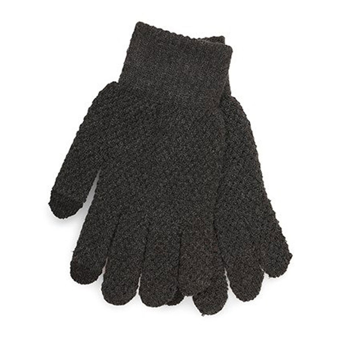 Mens Gloves Winter Warm Touch Screen Brushed Gloves Knit One Size Soft Mittens