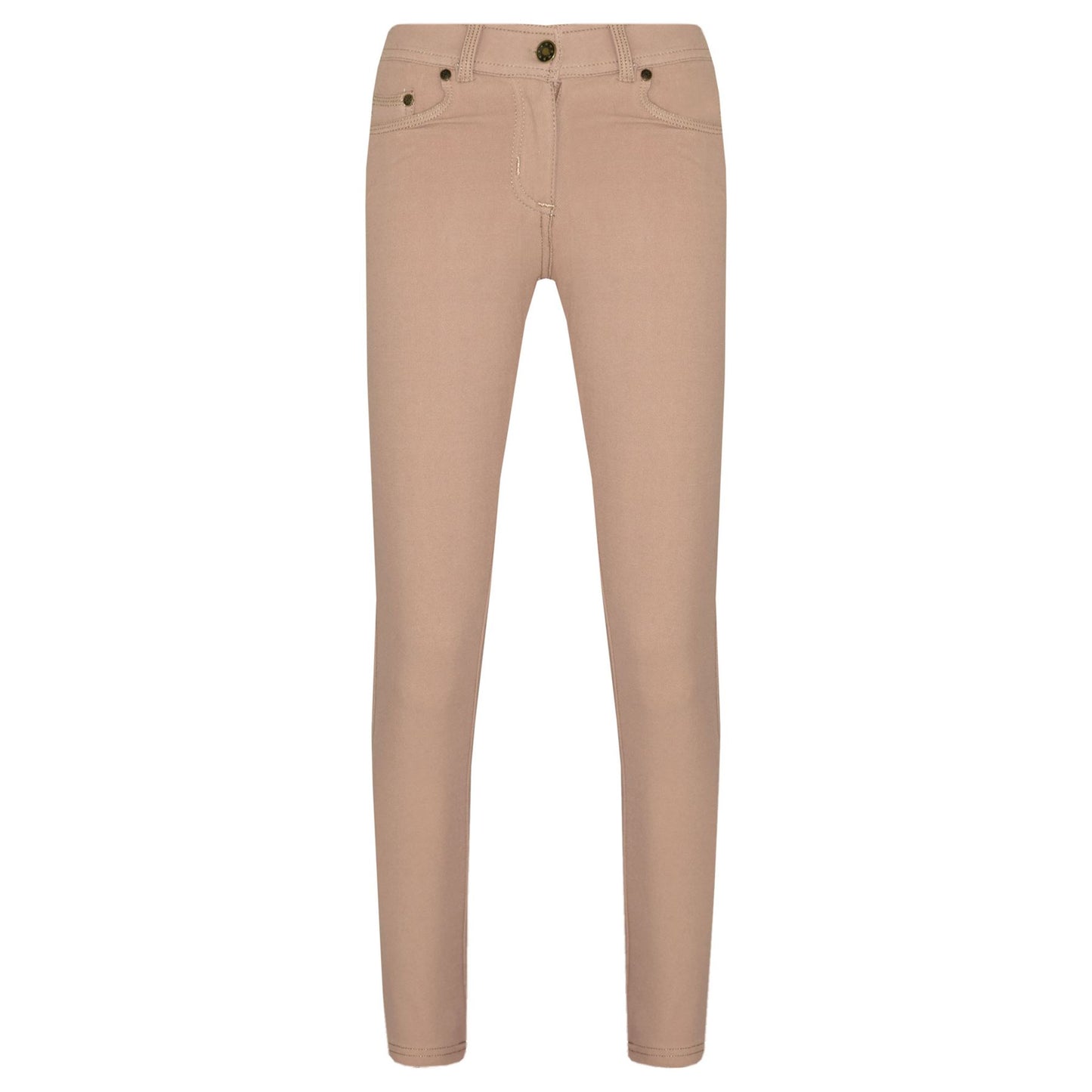 Kids Skinny Jeans Girls Stretchy Jeggings Fit Pants Coloured Trousers 5-13 Years