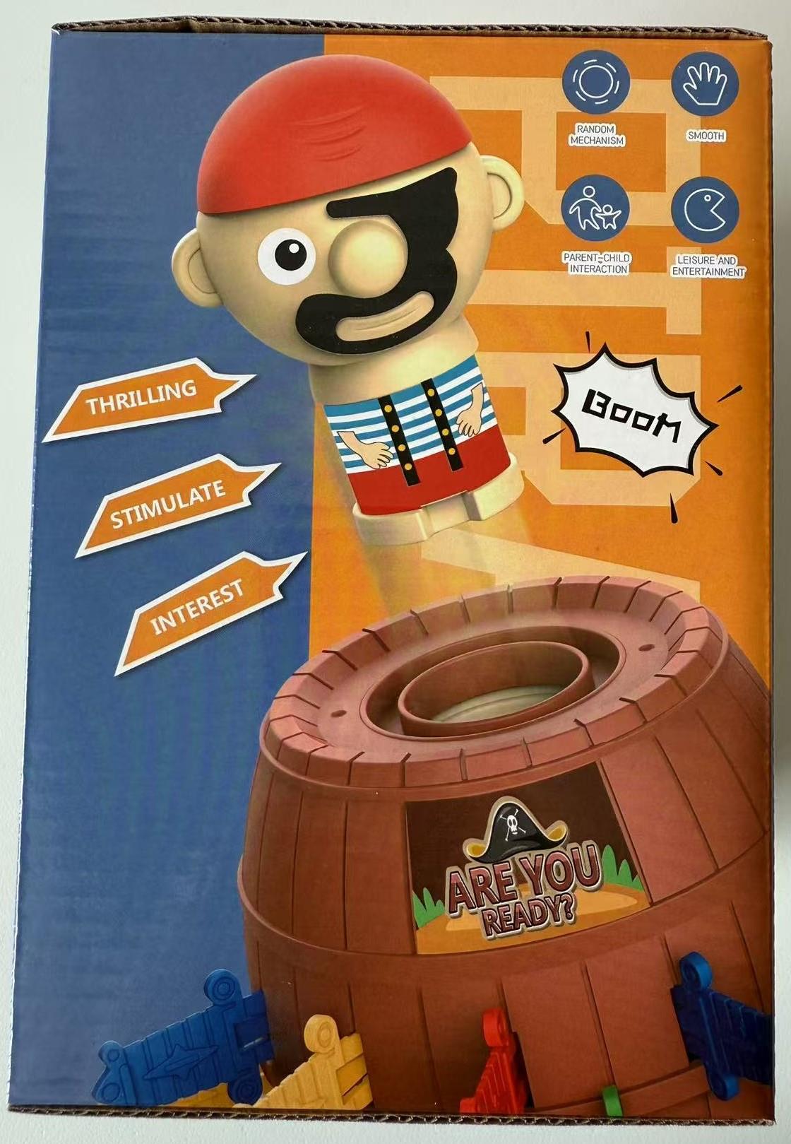 A2Z 4 Kids Pirate Barrel Pop-Up Classic Sword Surprise Game Toy for Kids Age 3+
