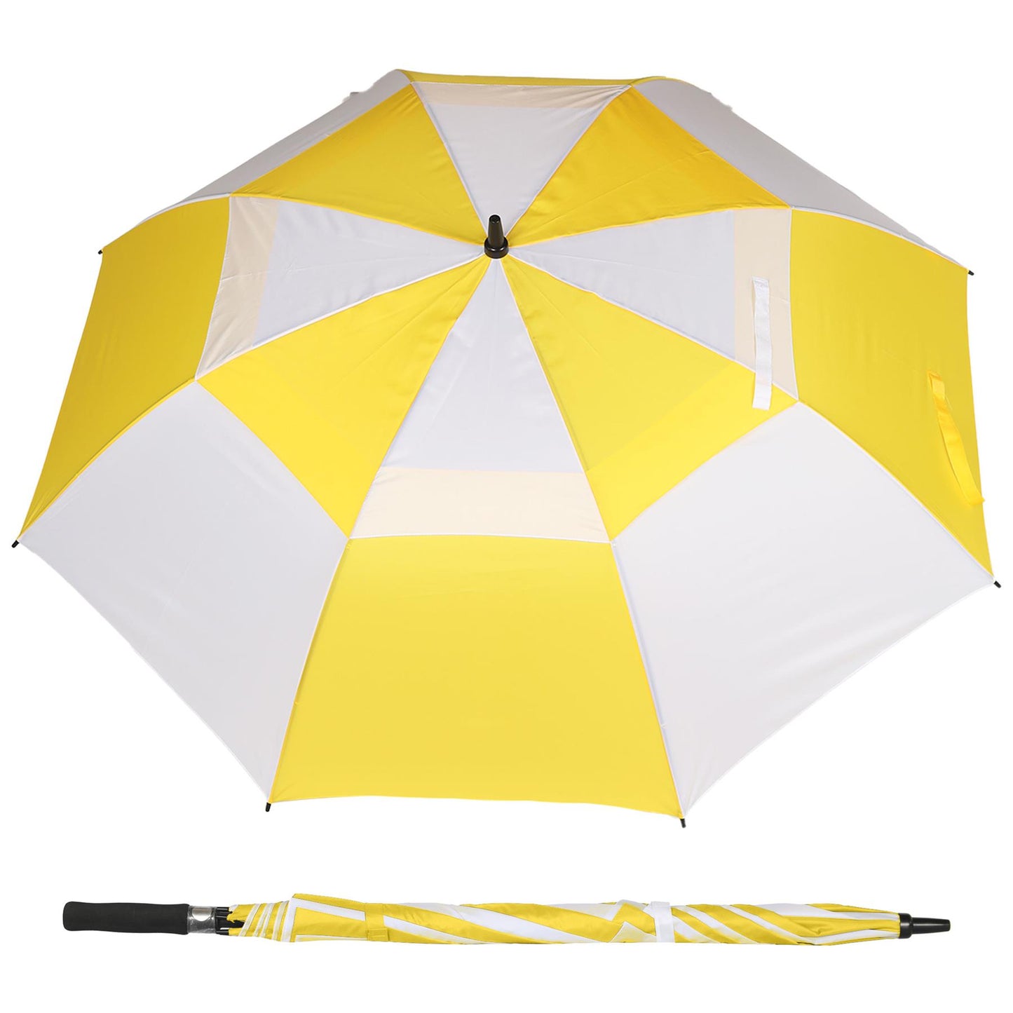 A2Z Golf Umbrella Auto Open Wind Rain Resitant 152cm Double Canopy Vented Brolly