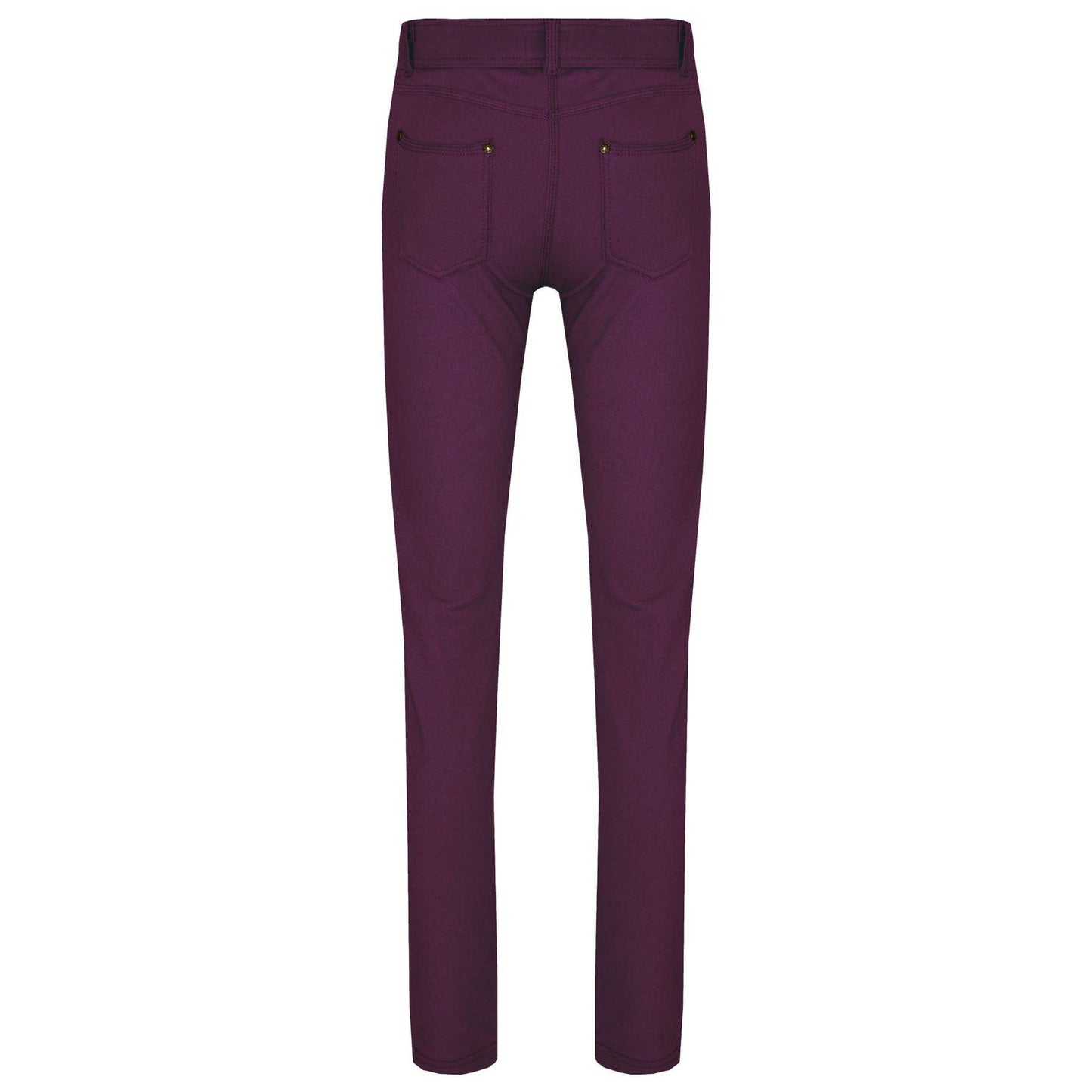 Kids Skinny Jeans Girls Stretchy Jeggings Fit Pants Coloured Trousers 5-13 Years