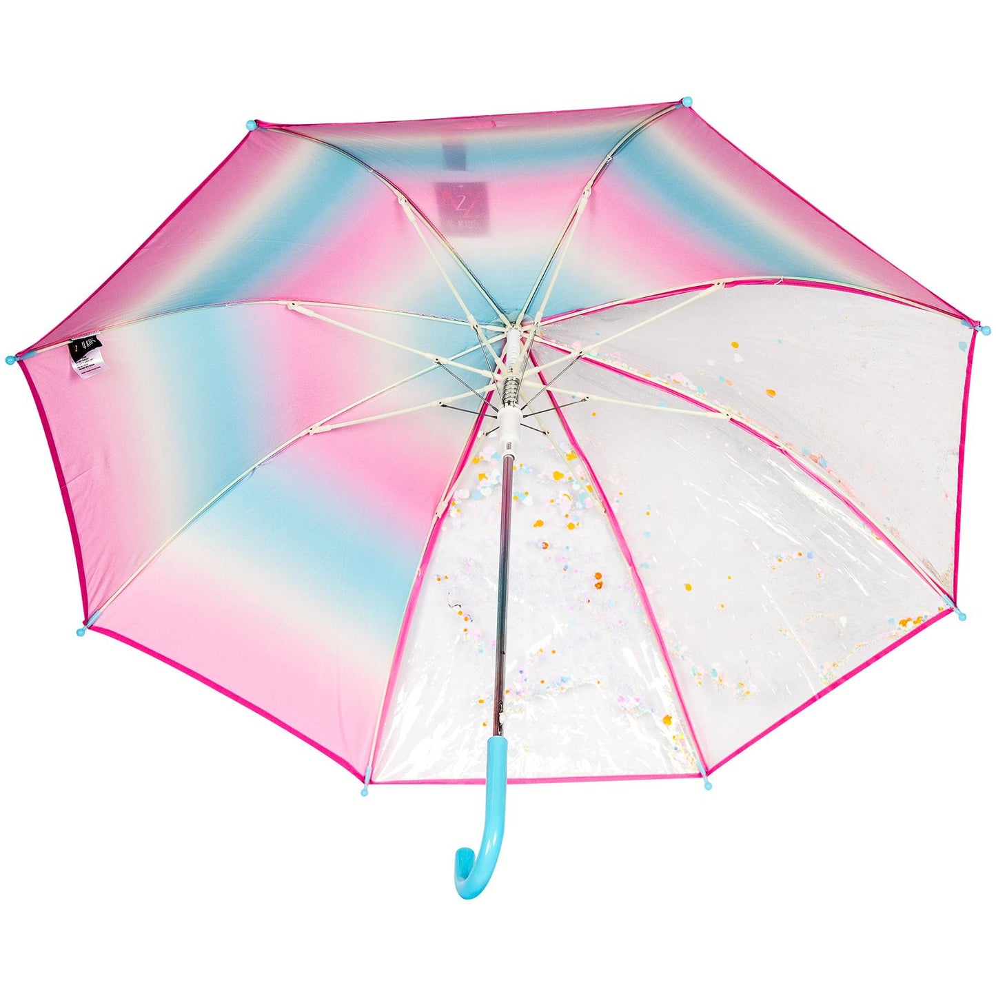 A2Z 4 Kids Stick Umbrella Rainbow Walking Umbrellas Wind Water Proof 95cm Brolly