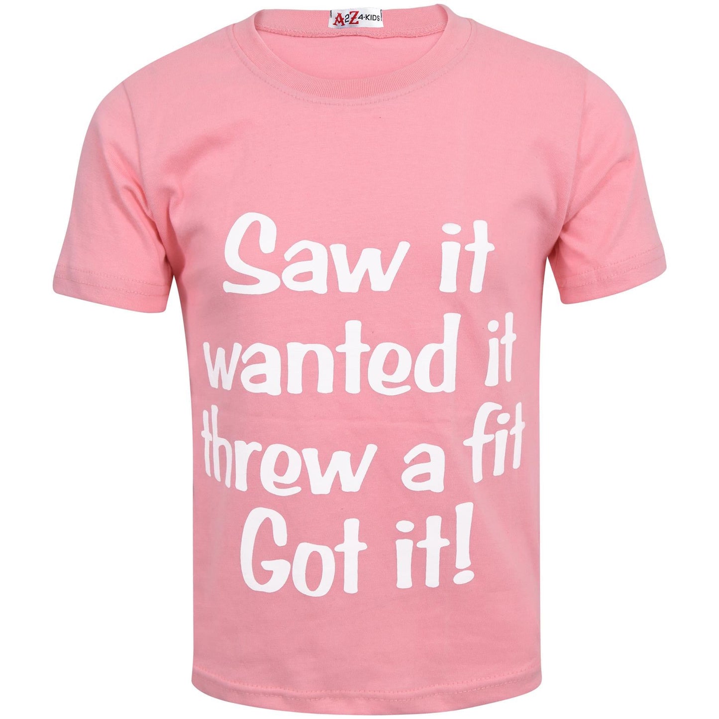 Kids Girls T Shirts Saw It Printed Summer Fashion Tank Top & Tees Age 2-13 Years