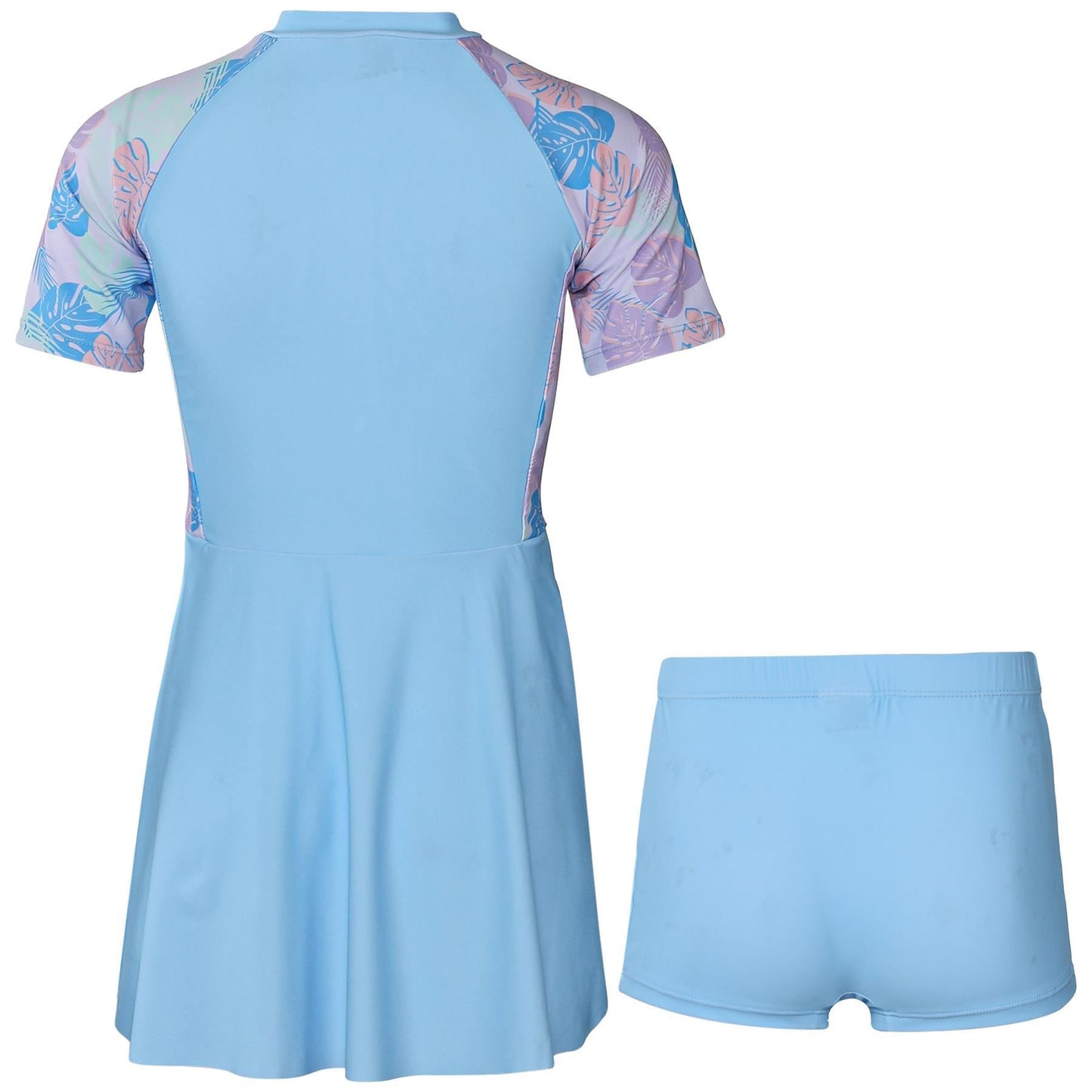 Kids Girls Surf Swimsuit Set Skirt Shorts Beach Bathing Swimming Costume