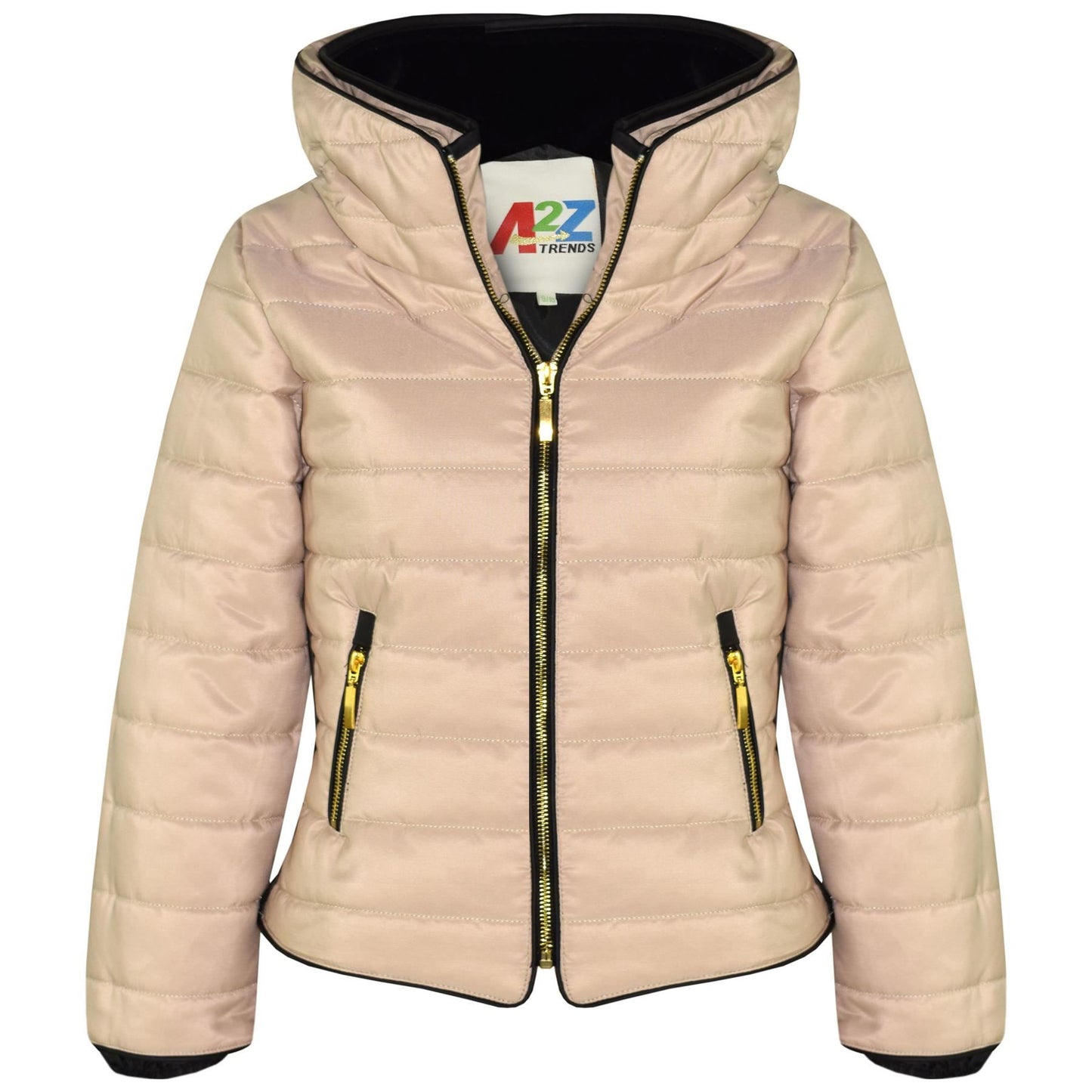 Girls Jacket Kids Padded Puffer Bubble Fur Collar Quilted Warm Thick Coats 3-13 Y