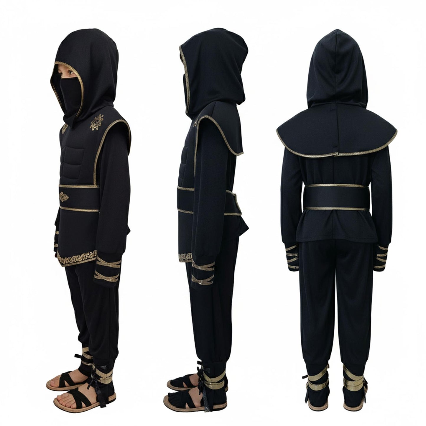 A2Z 4 Kids Boys Girls Ninja Halloween Costume Fancy Dress School Parties Costume