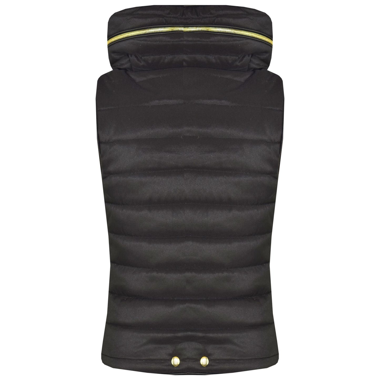 A2Z 4 Kids Kids Girls Boys Designer's Black Sleeveless Hooded Padded Quilted Puffer Bubble Gilet Bodywarmer Jackets Age 5 6 7 8 9 10 11 12 13 Years