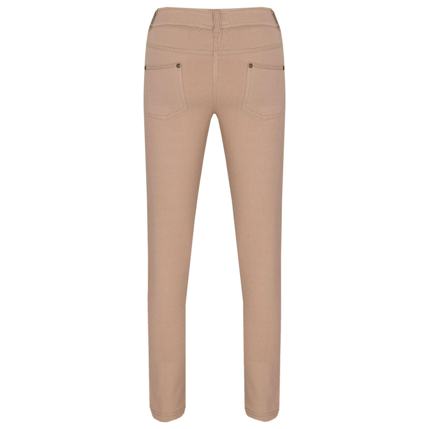 Kids Skinny Jeans Girls Stretchy Jeggings Fit Pants Coloured Trousers 5-13 Years