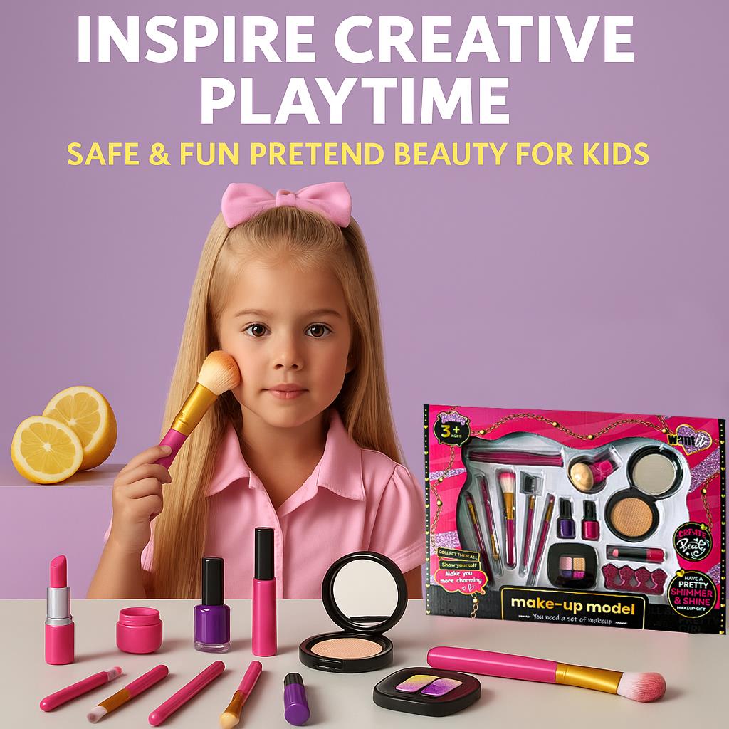 A2Z 4 Kids 36PCS Girls Pretend Play Makeup Set Model Beauty Kit Toy for Ages 3+