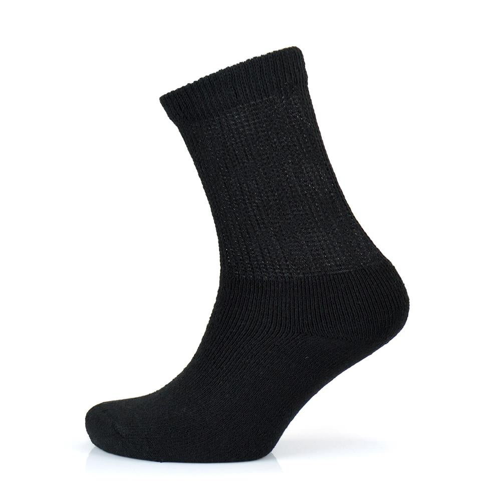 A2Z Women Diabetic Non-Elastic Comfortable 3 Pack Soft Extra Wide Top Grip Socks