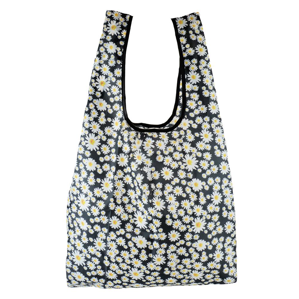Foldable Plastic Shopping Tote Bags Washable Reusable Pack Of 3 Water Resistant