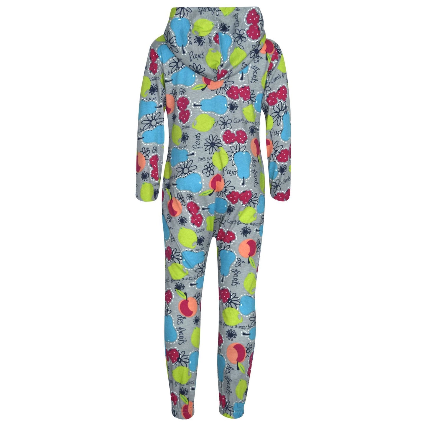 Kids Girls Boys Fruit Print Adorable Comfy Costume A2Z Onesie One Piece Pyjamas