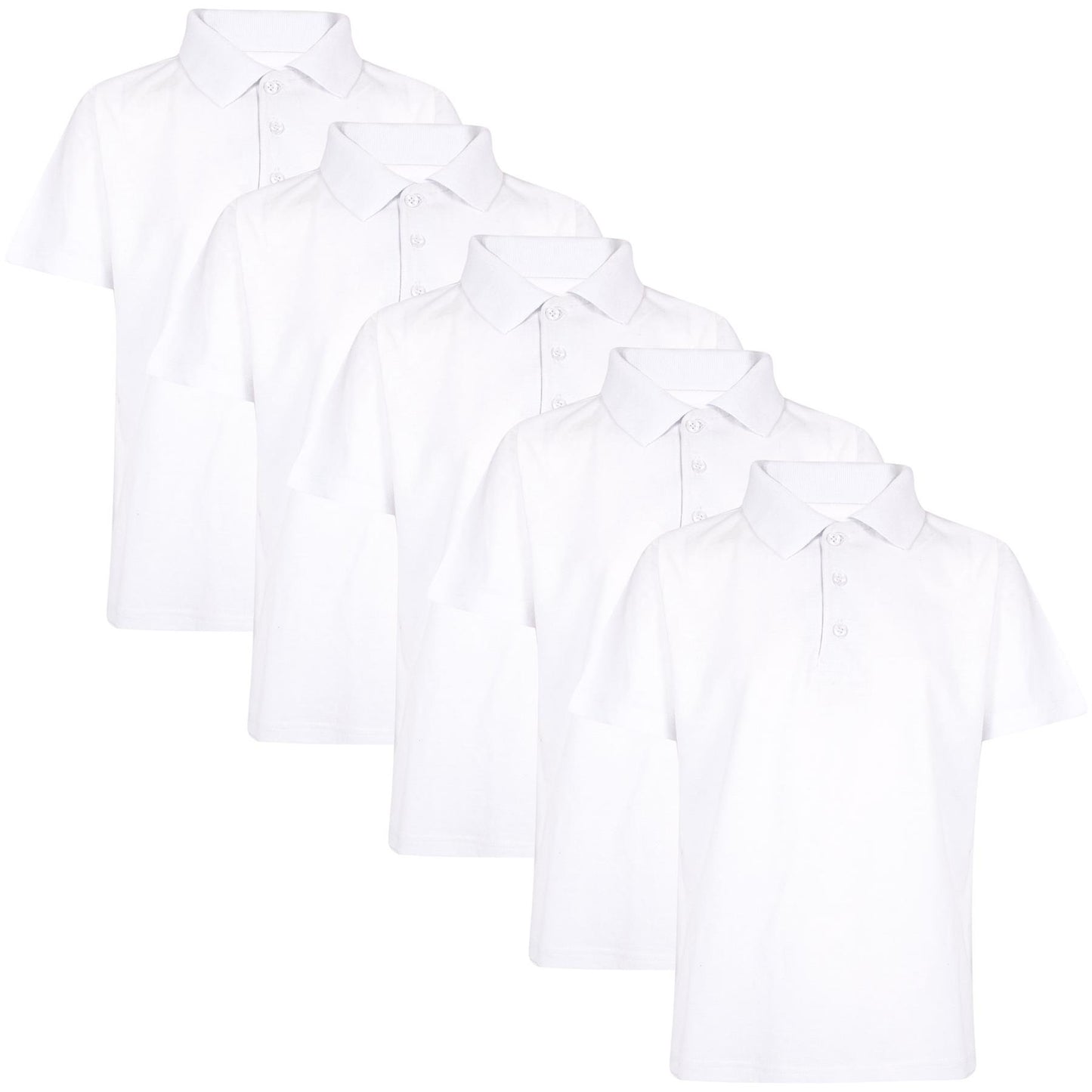 Kids Boys T Shirts Plain Polo Summer Fashion Soft Feel Tank Top & Tees 3-13 Year