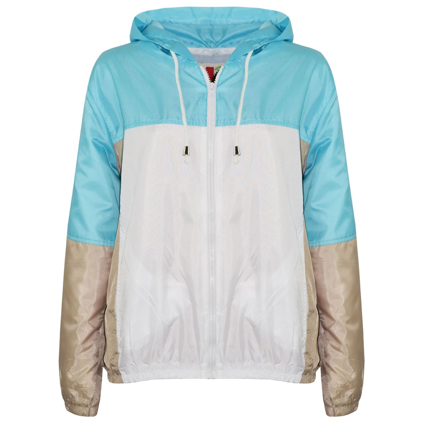 Kids Girls Boys Windbreaker Zipped Jackets Hooded Raincoats Age 5-13 Years