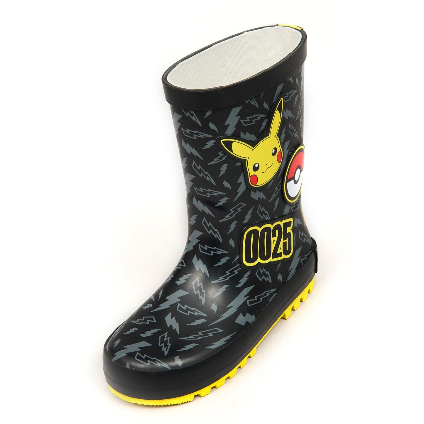 Officially Licensed Pokemon Pikachu 0025 Kids Wellies Lightning PVC Rain Boots