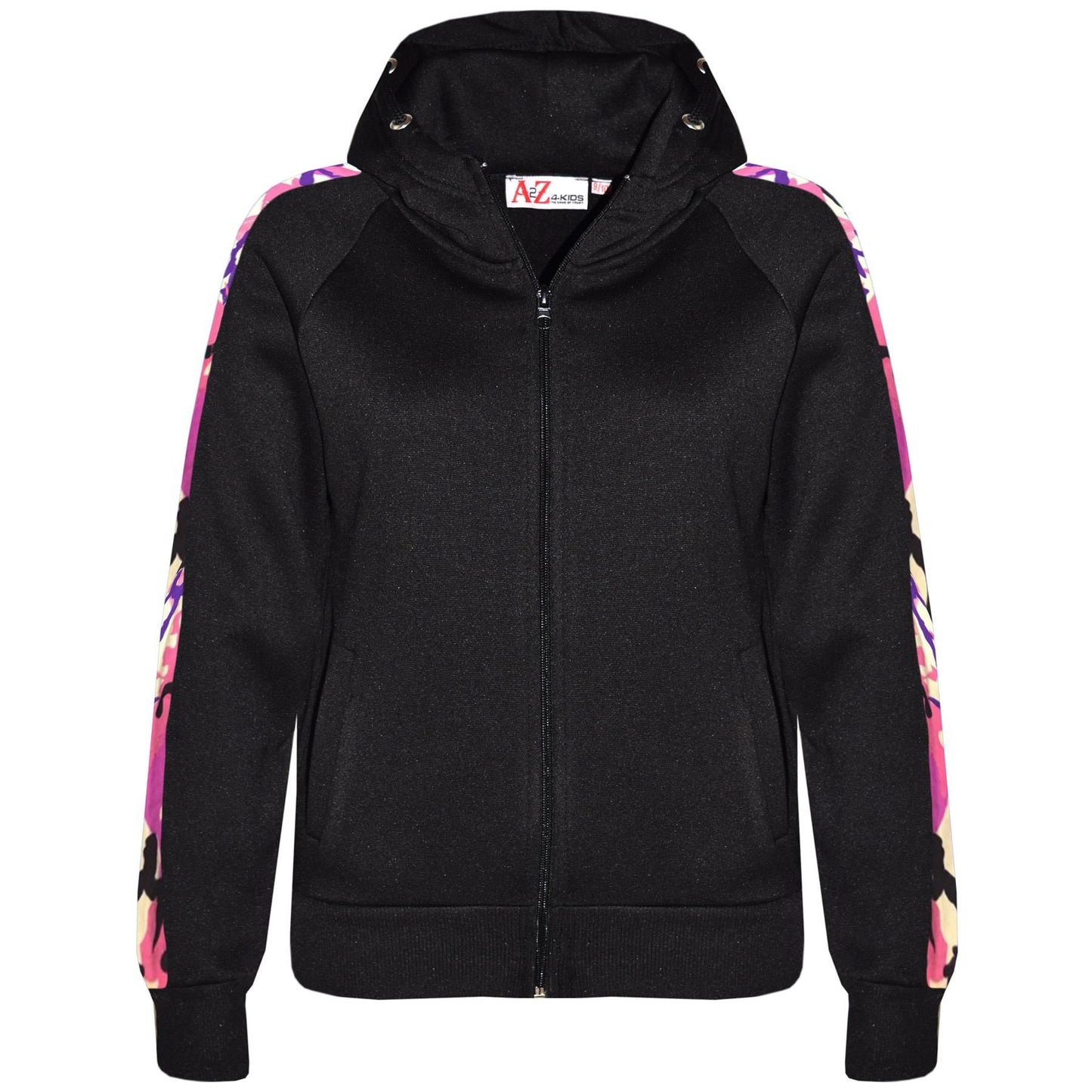 Kids Girls Boys Jogging Suit Fleece Hooded Hoodie Bottom Tracksuit Jogger 5-13Yr