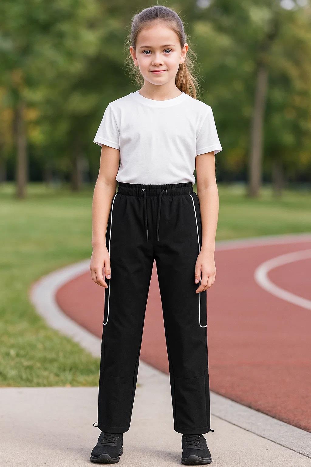 Kids Girls Cargo Trousers Elasticated Waist Drawstring Joggers Activewear Pant