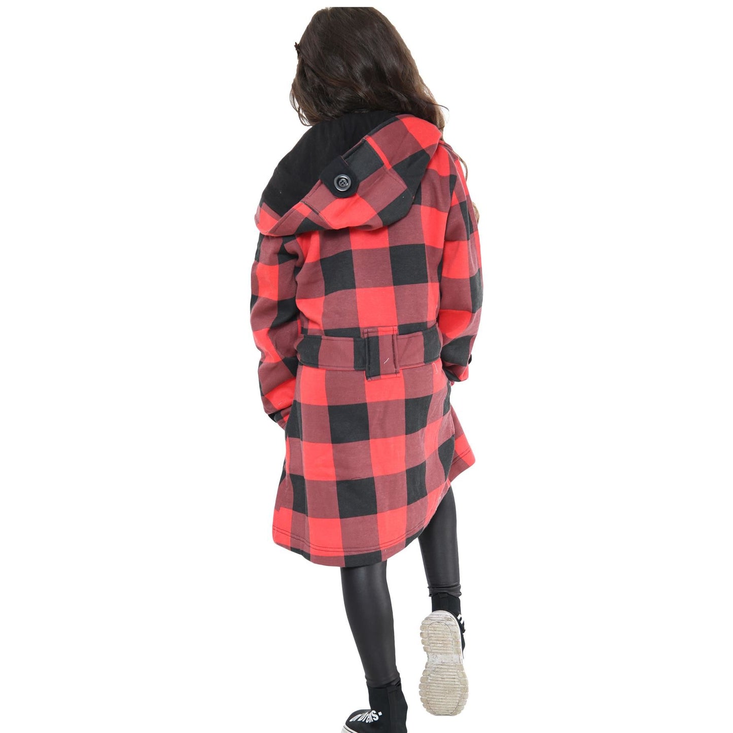A2Z 4 Kids Parka Jacket Hooded Warm Jacket Oversized Belted Cuffs 5 -13 Years