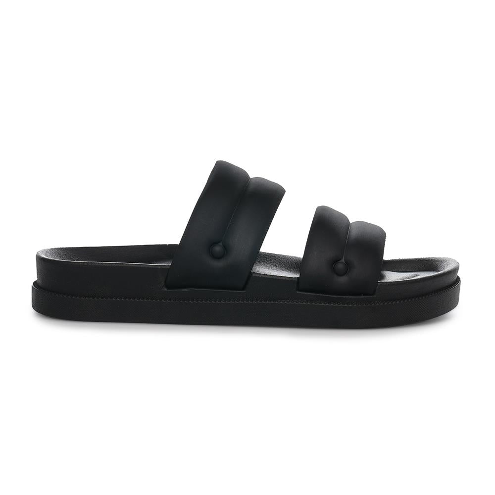 Womens Double Strap Slider Slip-On Casual Summer Beach Pool Slides Mule Sandals