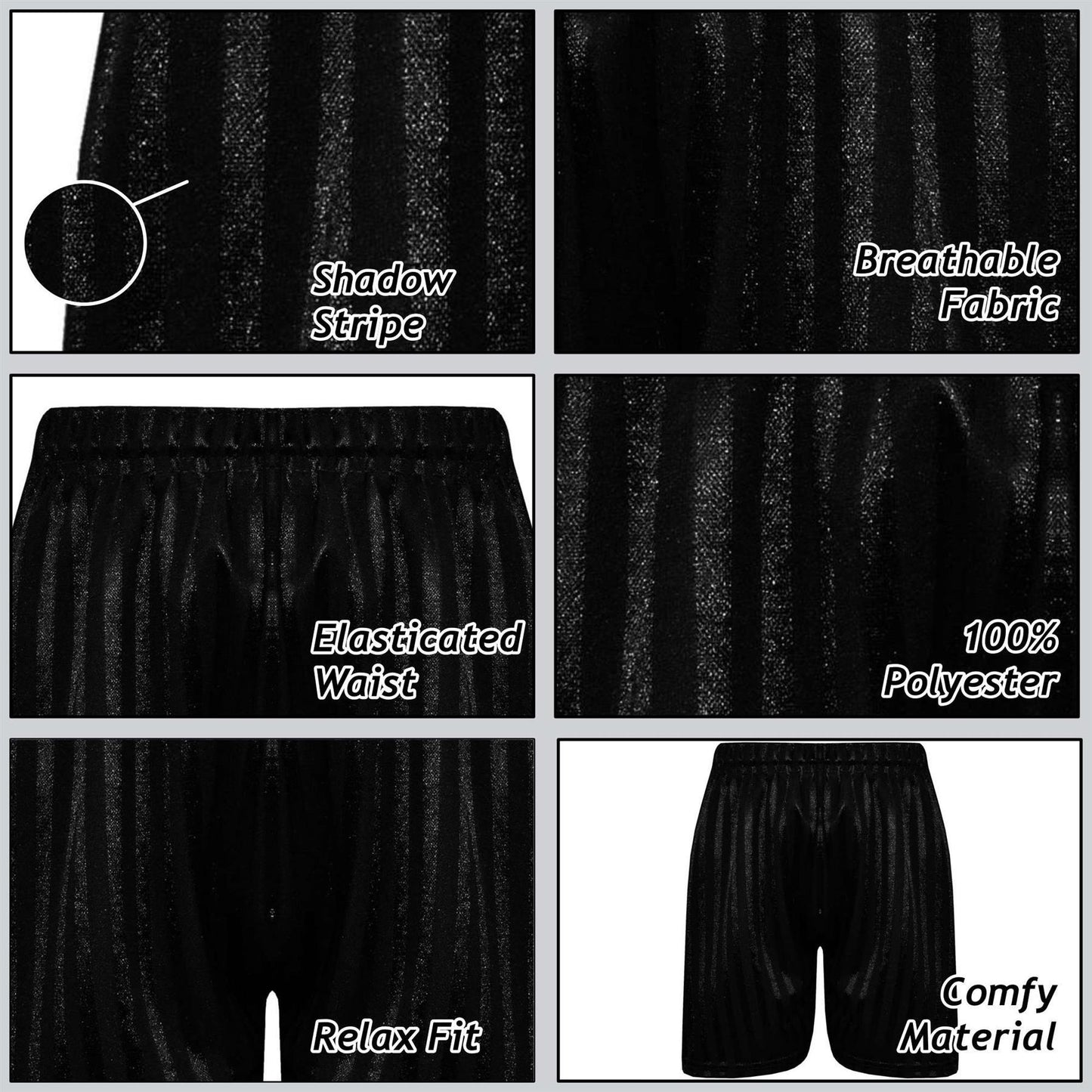 Kids Girls Boys Shadow Stripe PE Shorts Sports Football Gym School Short 2-13