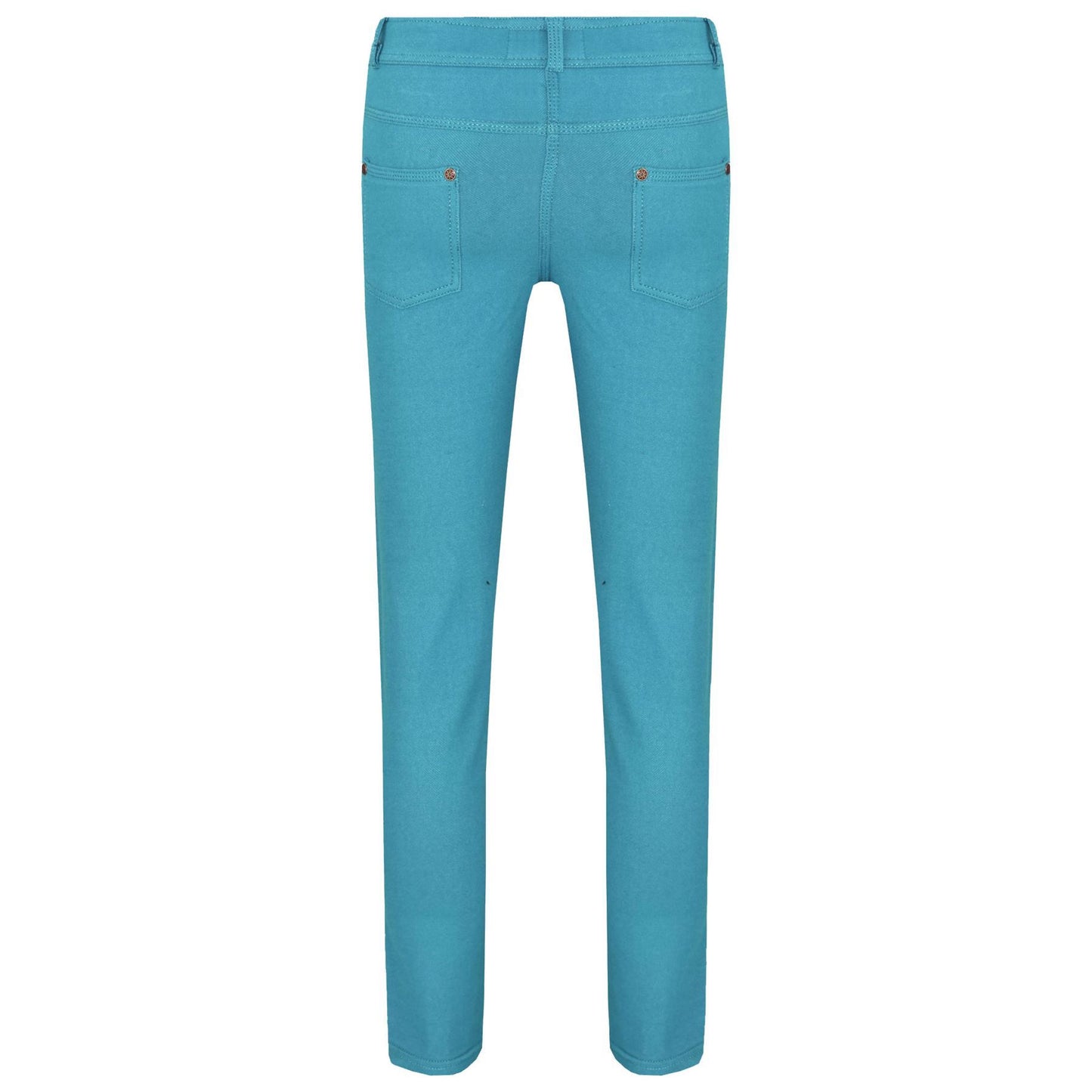 Kids Skinny Jeans Girls Stretchy Jeggings Fit Pants Coloured Trousers 5-13 Years