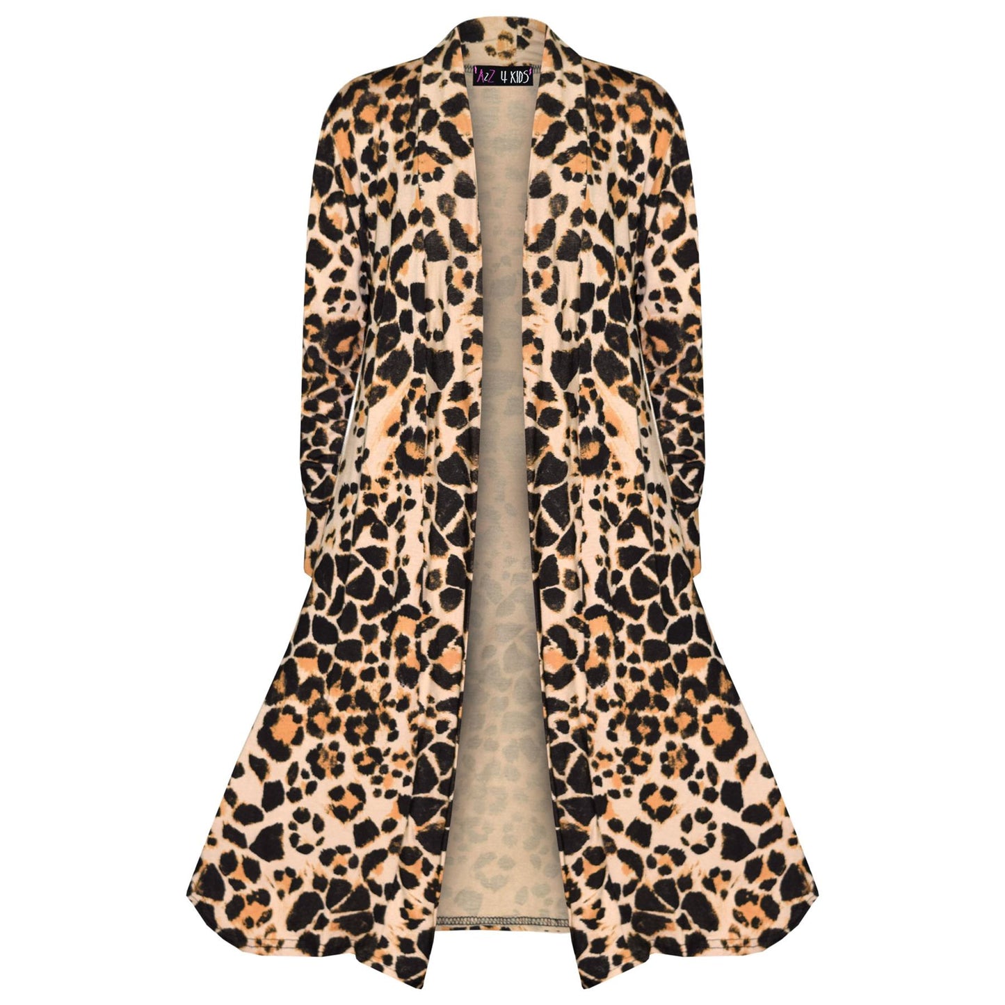Kids Girls Long Sleeves Maxi Boyfriend Floaty Cardigan Ladies Open Front 5-13 Yr