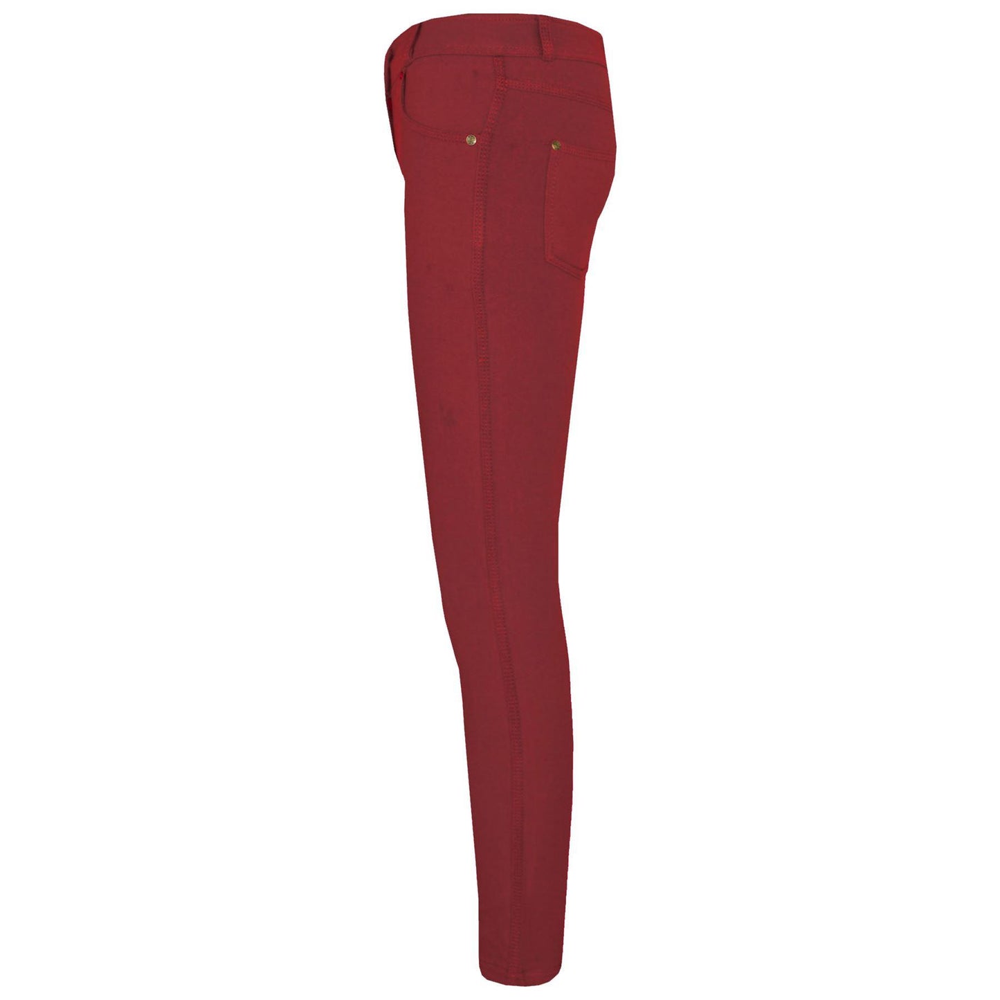Kids Skinny Jeans Girls Stretchy Jeggings Fit Pants Coloured Trousers 5-13 Years