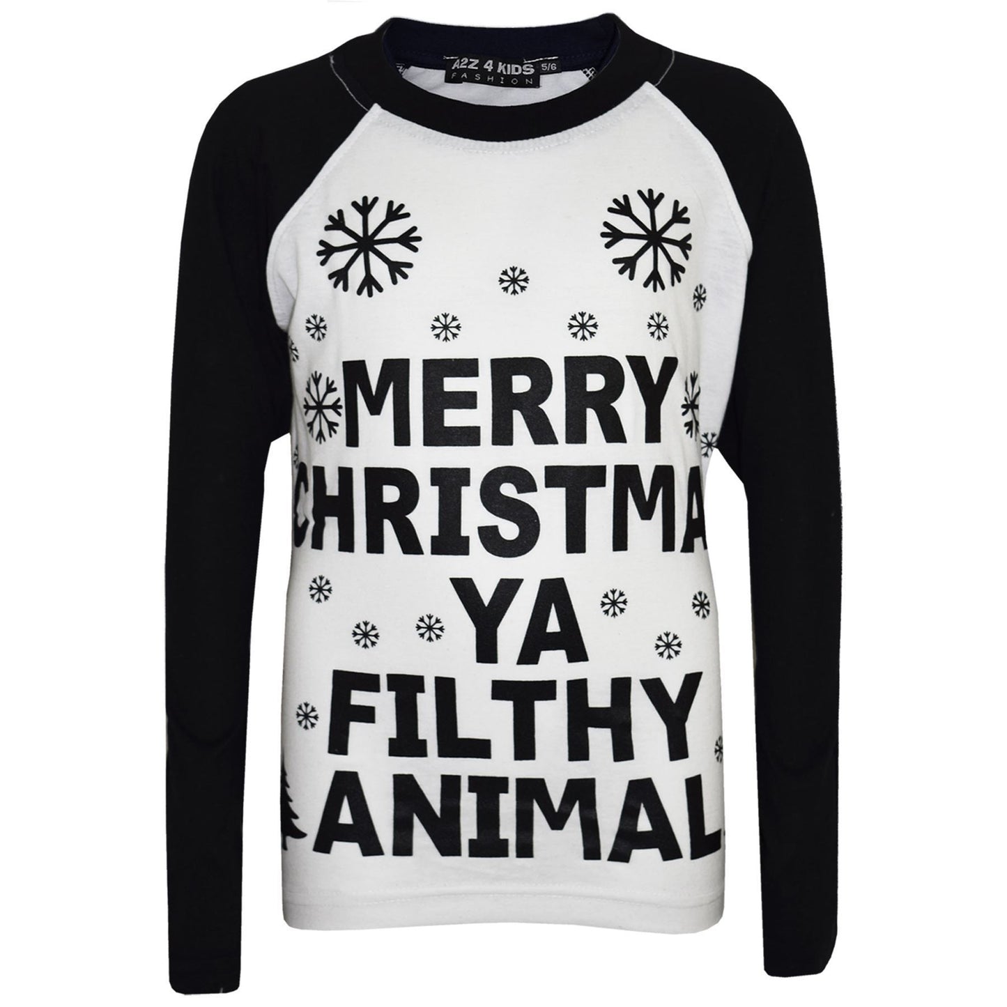 Kids Girls Boys PJ'S "YA FILTHY" Printed Christmas Pyjamas New Age 5-13 Years