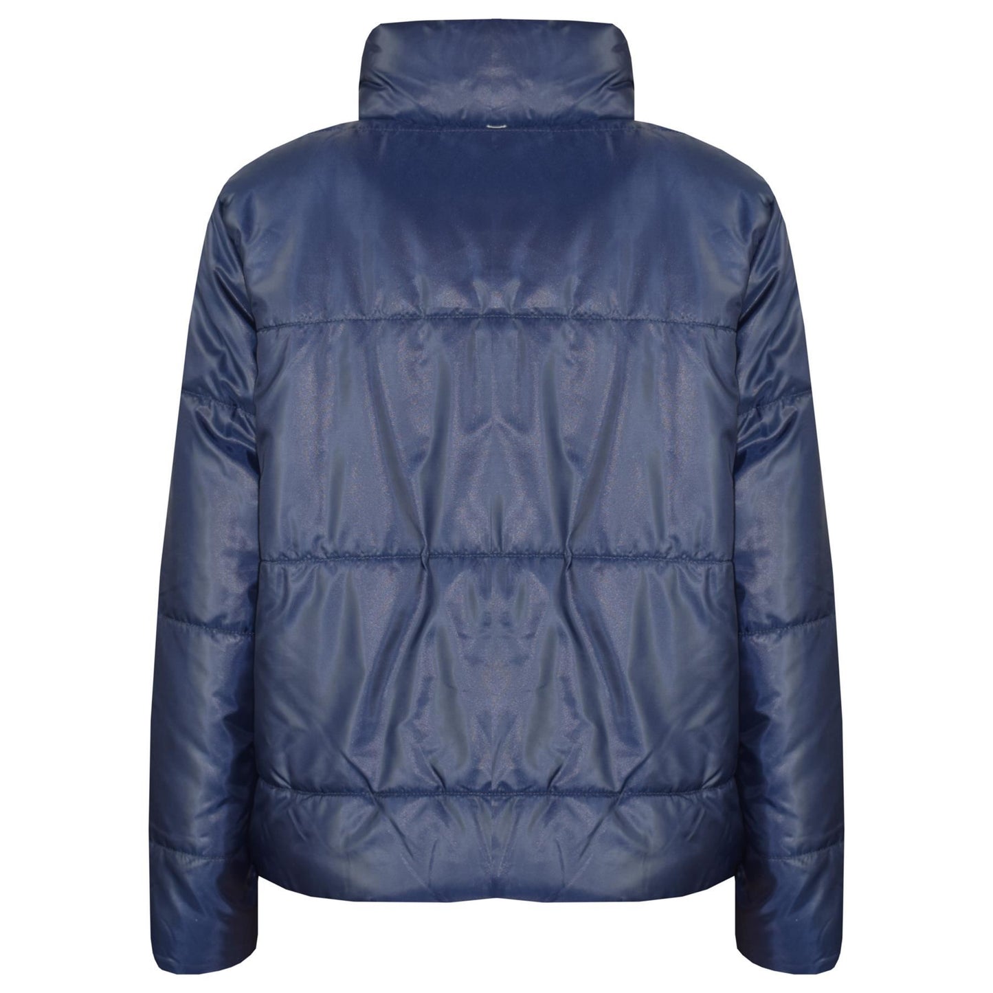 Girls Jacket Kids Wetlook Cropped Padded Quilted Puffer Bubble Jackets Coat 5-13