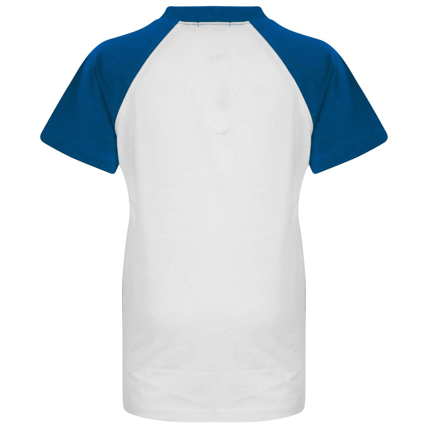 A2Z 4 Kids Raglan Style T Shirt Colour Contrast Top Short Sleeve Blue Super Soft Comfy Loungewear Dress Up Gifts for Children Girls & Boys Age 5-13 Years - A2Z 4 Kids