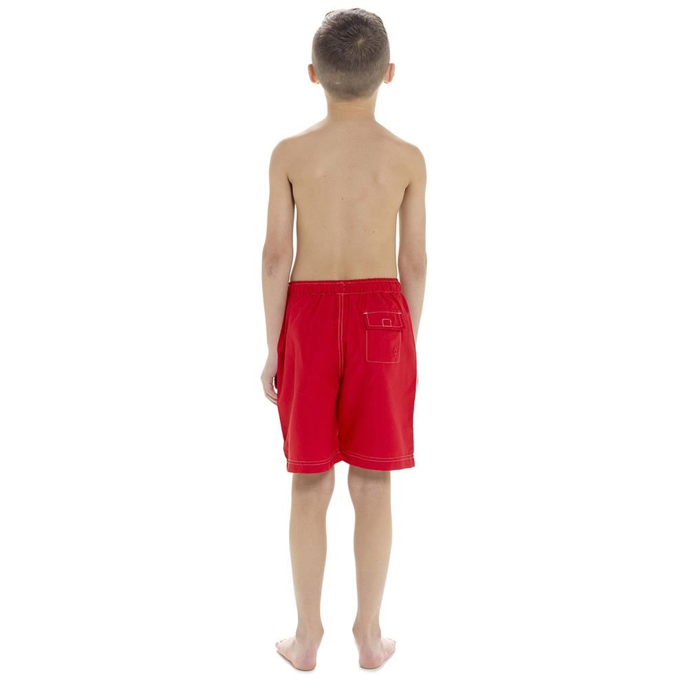 A2Z Kids Boys Beach Plain Swim Lightweight Contrast Thread Detail Boardshorts