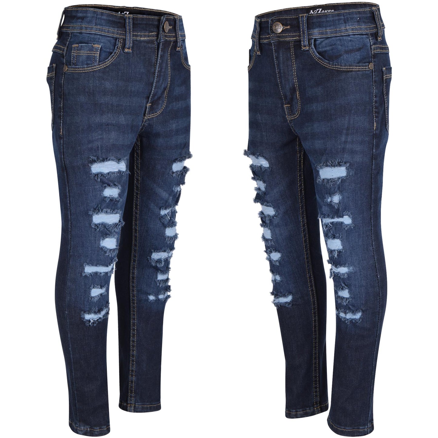 A2Z 4 Kids Girls Jeans Lightweight Ripped Comfort Stretchable Jeans Age 3-14 Years