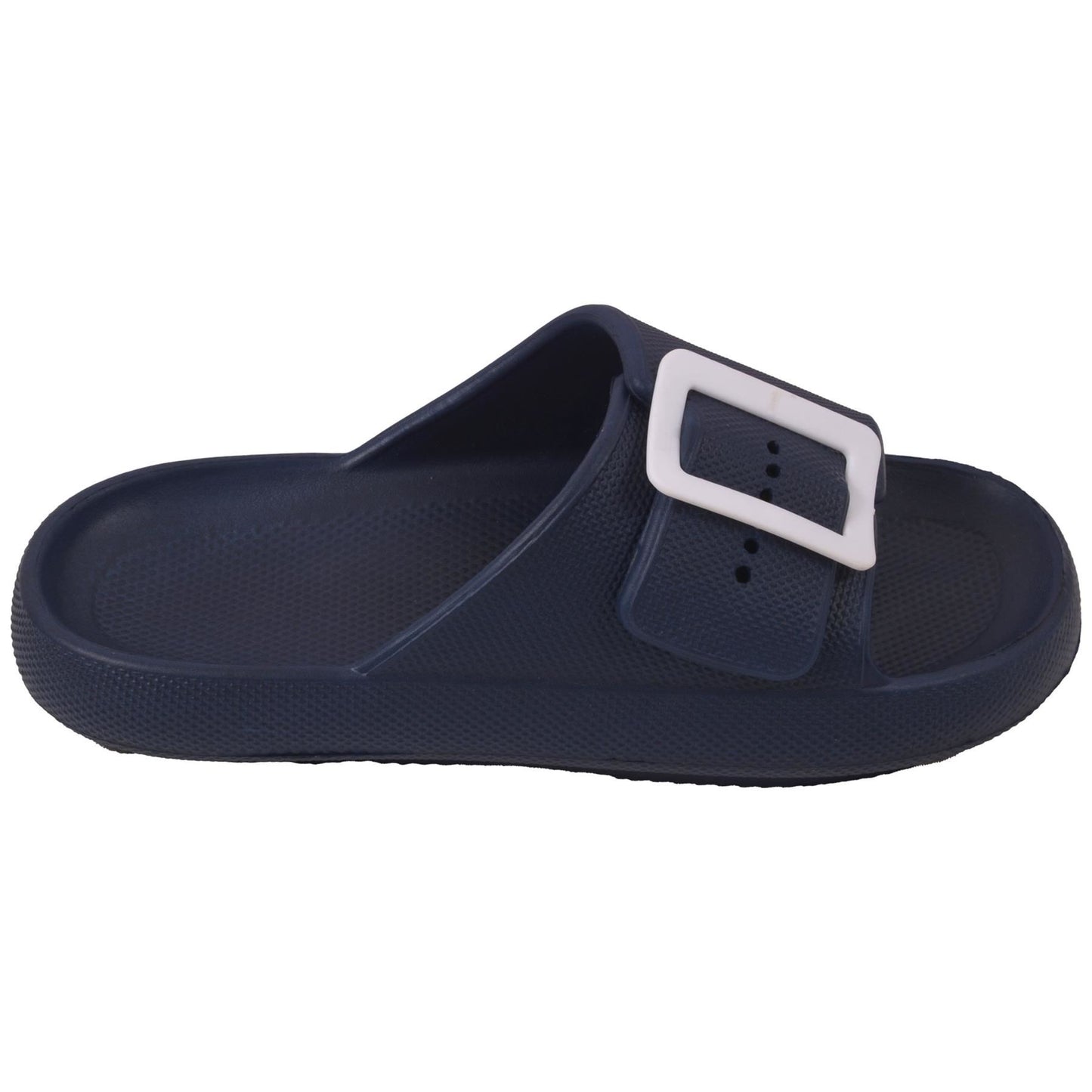 A2Z Girls Teens Open Toe Knitted Effect Lightweight Flat Ladies Walking Sliders