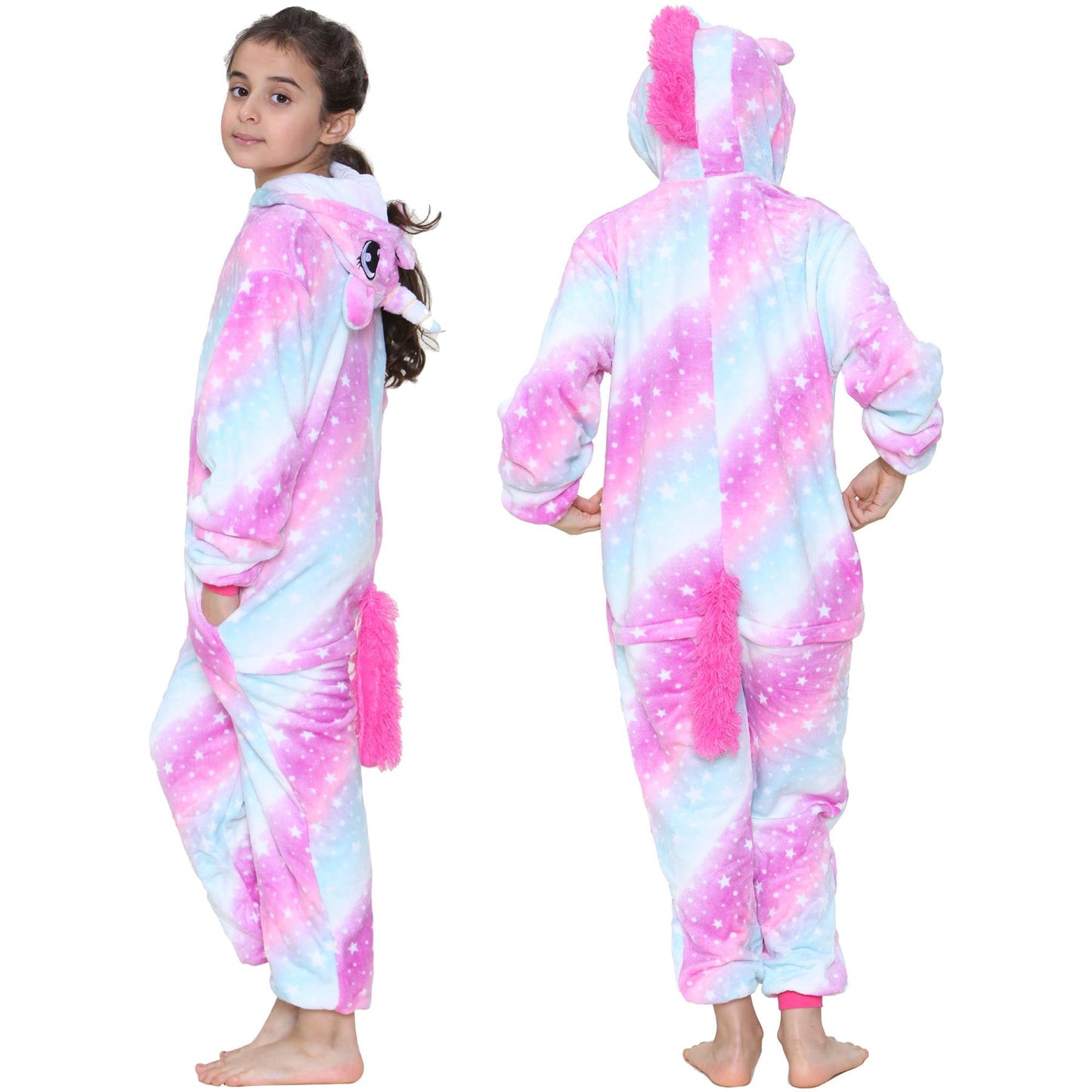 Kids A2Z Onesie One Piece Unicorn Pyjamas Costume For Girls Age 2-13