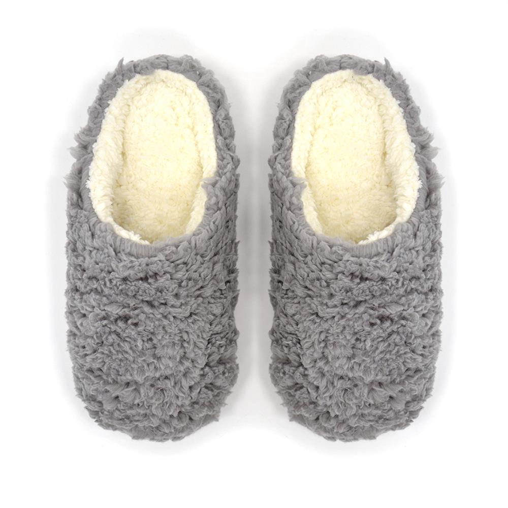 Women Slippers Winter Warm Teddy Fleece Upper Shoft Lining Non-Slip Mule Slipper
