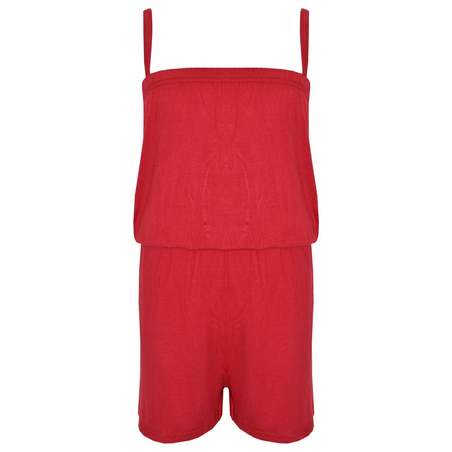 Kids Girls Plain Color Playsuit Trendy Summer All In One Jumpsuit New Age 5-13 Y