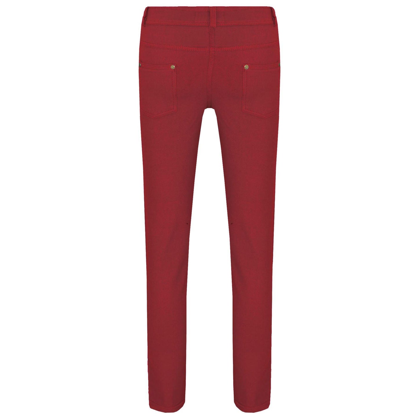 Kids Skinny Jeans Girls Stretchy Jeggings Fit Pants Coloured Trousers 5-13 Years