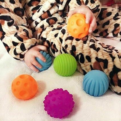 6 Piece Baby Ball Set Multi Textured Sensory Soft Balls Different Shaped Set